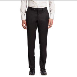 Men's 32R Saks Fifth Avenue Black Dress Pants